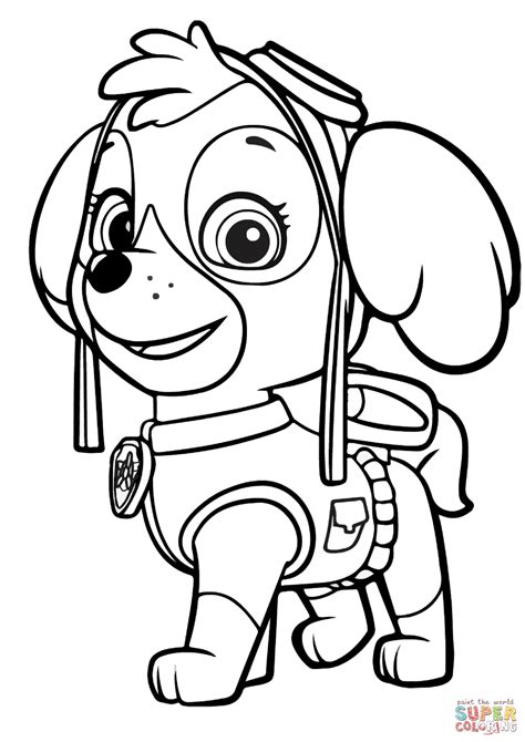 skye coloring page